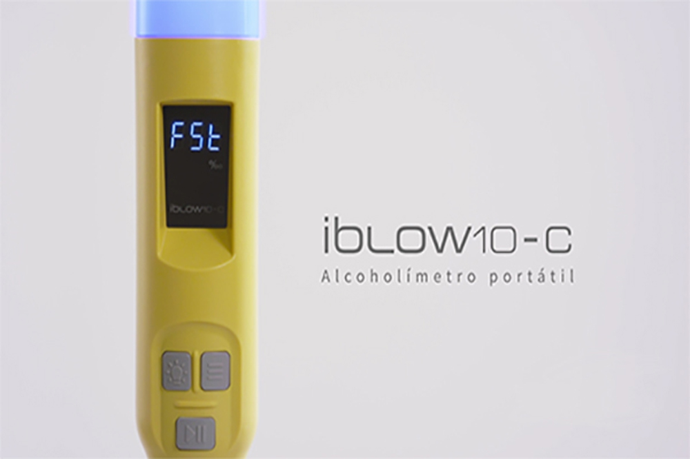 Alcoholímetro IBlow 10-C - Prueba de alcoholemia sin contacto. 